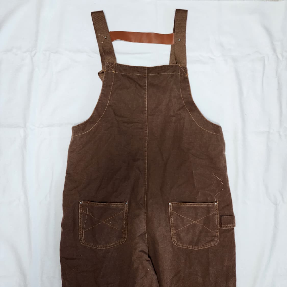 FUZAO 럼버 오버롤 스티치 워크웨어 멜빵팬츠 상품이미지6