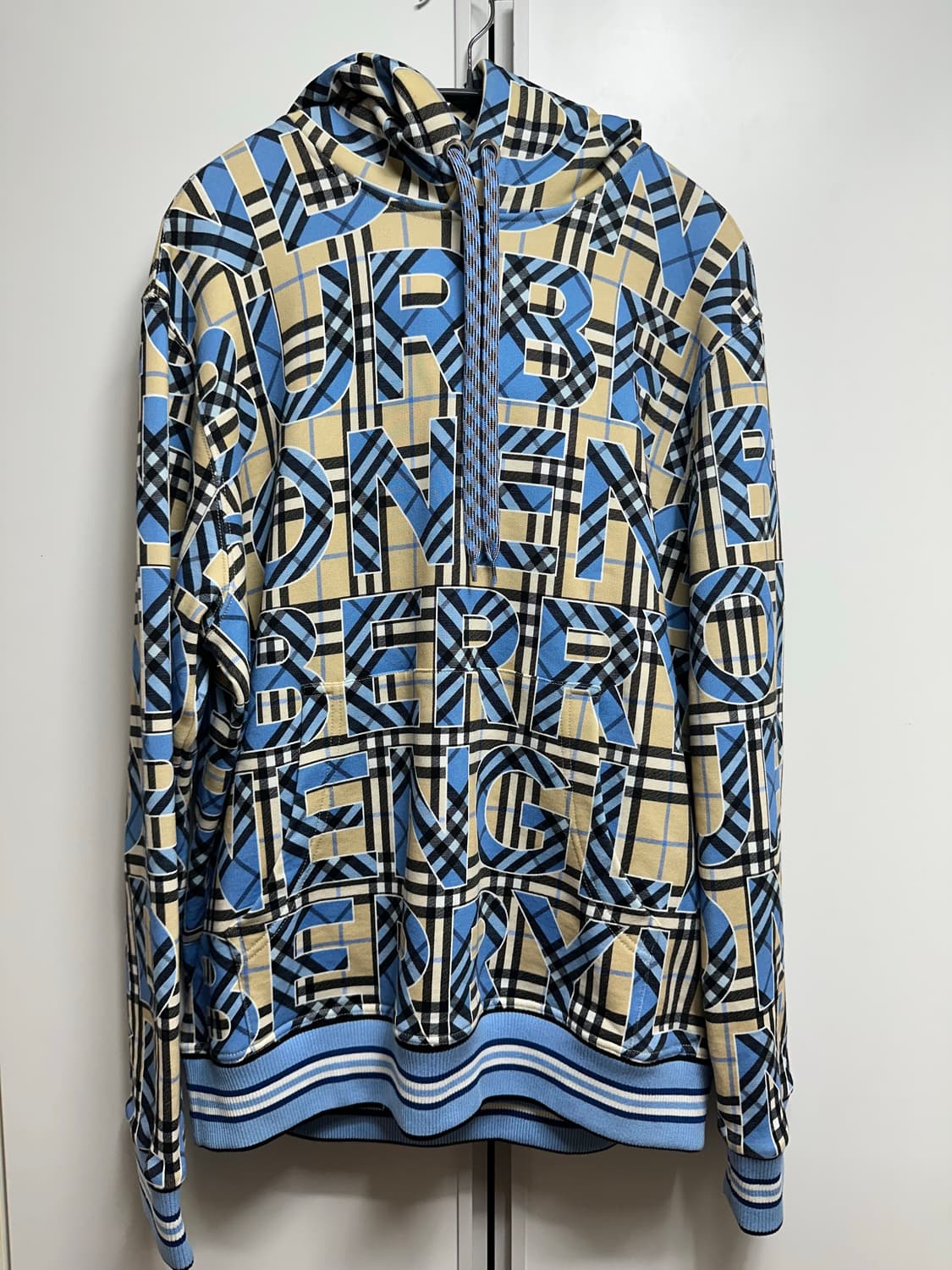 버버리 LLOYD 체크 후드티 M 상품이미지1