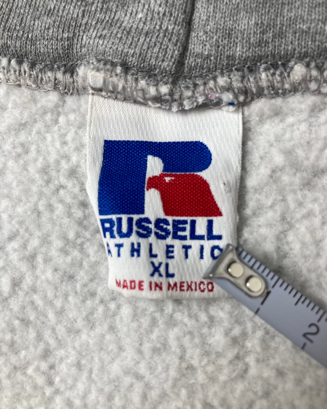 90s Russell Zip Up Hoodie (heather grey) 상품이미지3