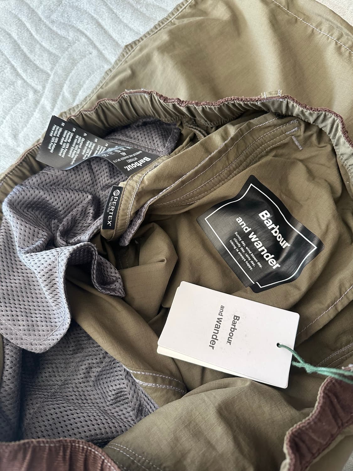 새상품 And wander 앤드원더 Barbour 바버 splits 카고 상품이미지5