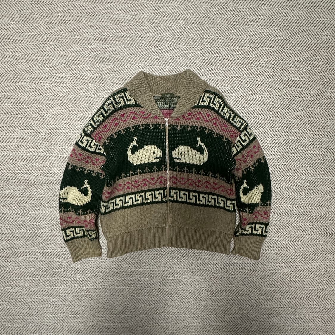 VINTAGE japan made 100% wool cardigan 상품이미지1