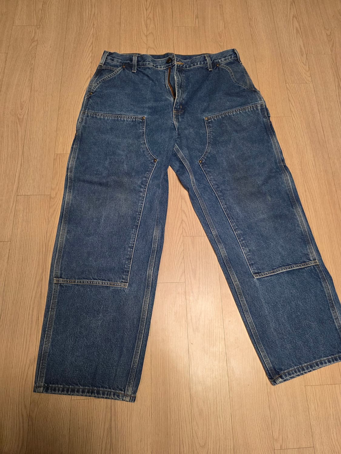 (데드스탁)칼하트 더블니 카펜터 데님 팬츠 38x30 상품이미지4