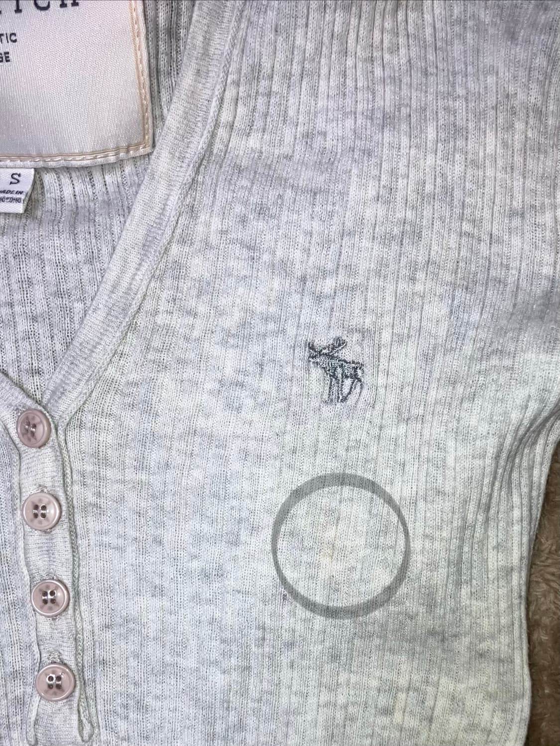 아베크롬비 y2k 딱붙 후드 헨리넥 상품이미지4