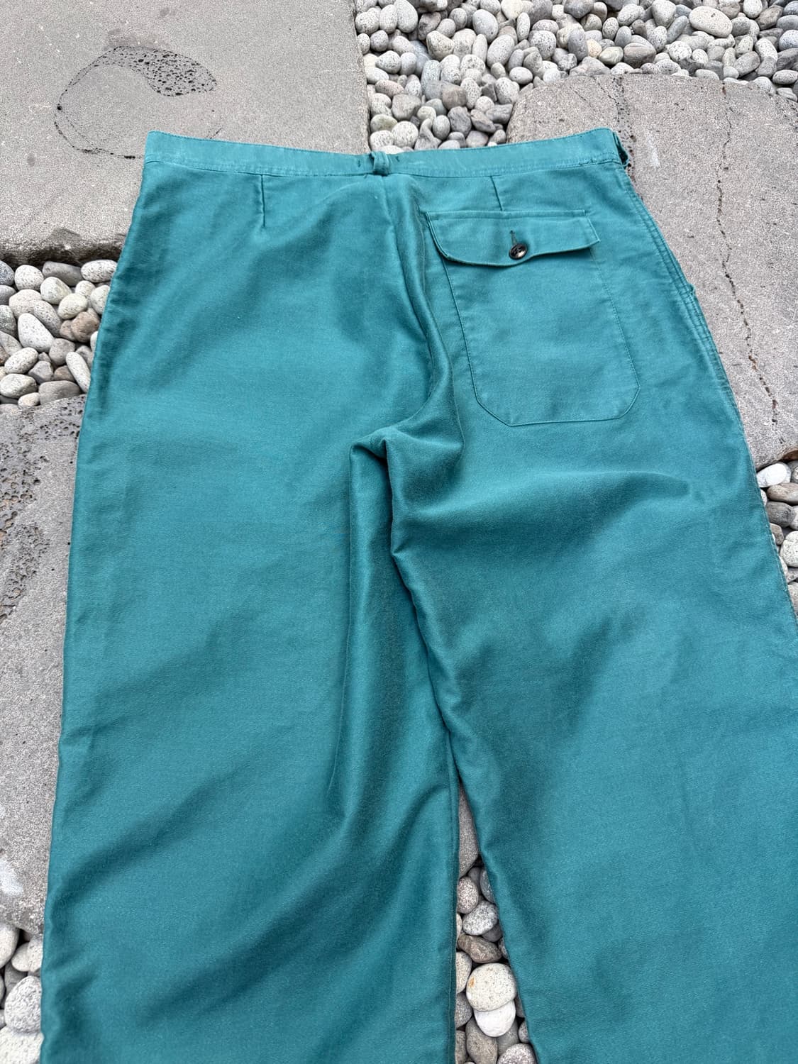 1980s FRENCH GREEN MOLESKIN 프렌치몰스킨워크팬츠 상품이미지10