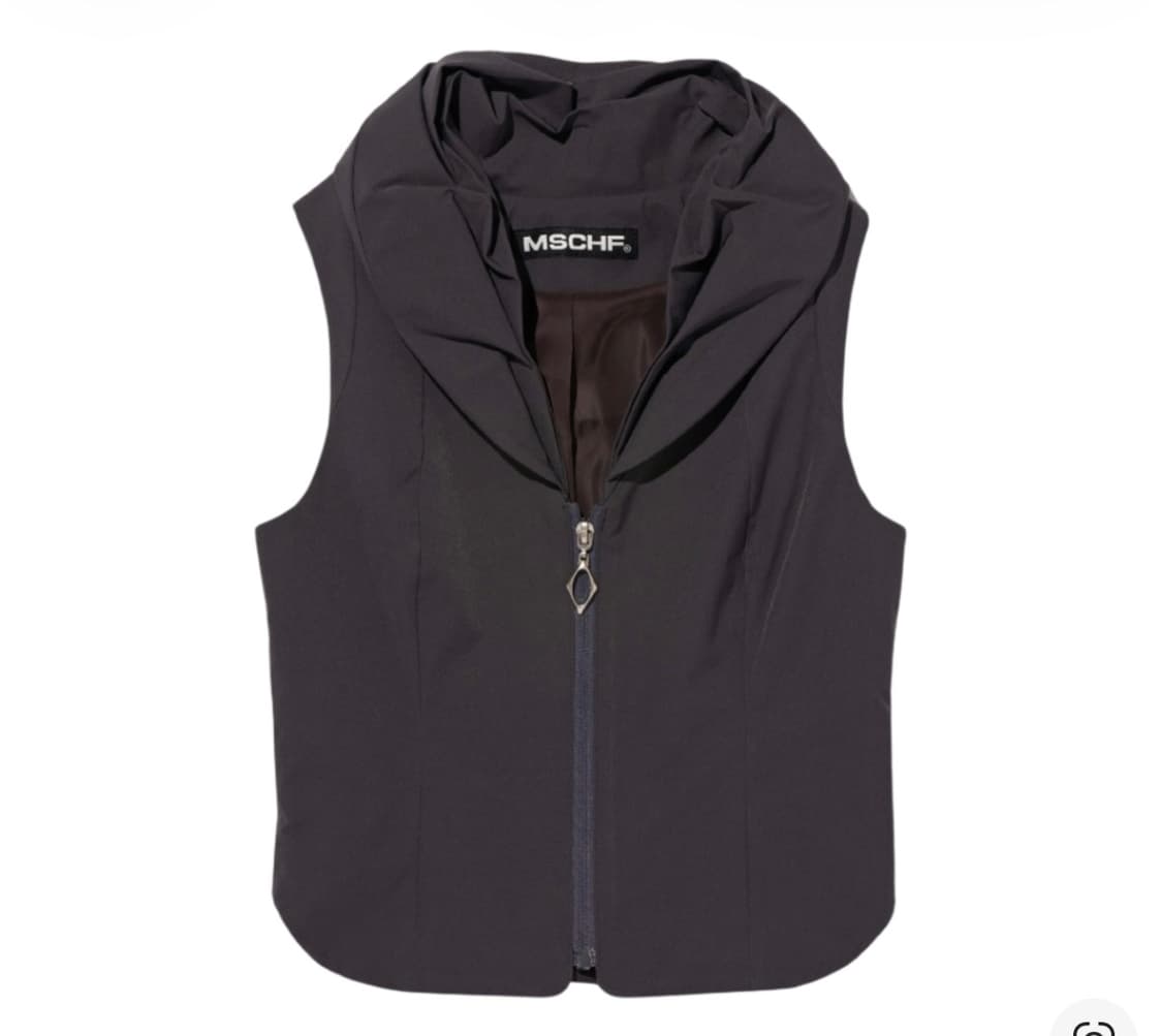 Mischief 미스치프 나일론 이브닝 베스트 차콜 상품이미지1