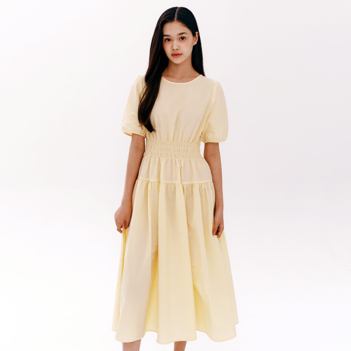 마리끌레르(marie claire) 바스락 퍼프 프릴 원피스 55 상품이미지1