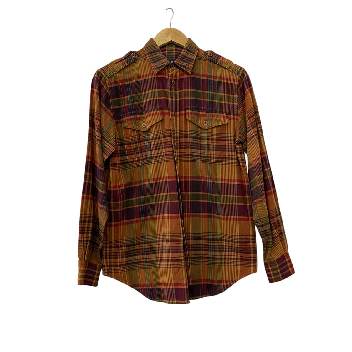 폴로 포켓 체크 긴팔셔츠(6) 상품이미지1