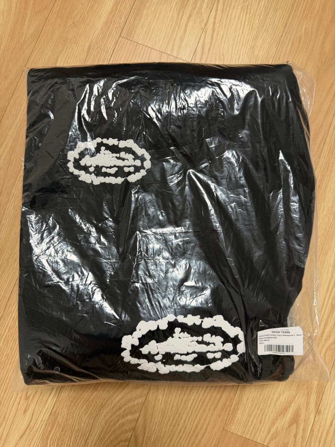 코르테이즈x데님티어즈 스웻팬츠 블랙 corteiz crtz 상품이미지3