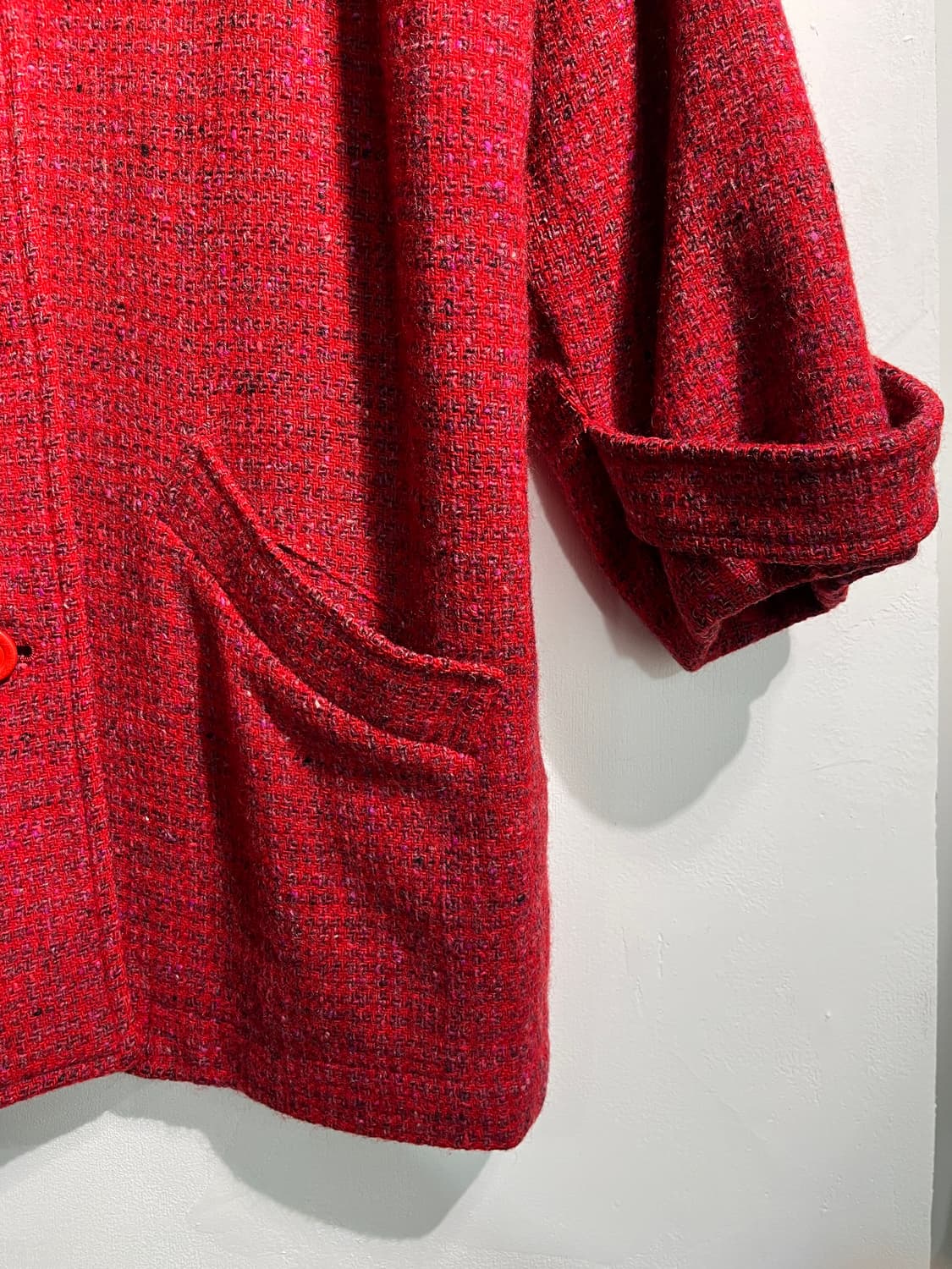 KENZO 겐조 wool 100% 트위드 하프 코트 상품이미지5