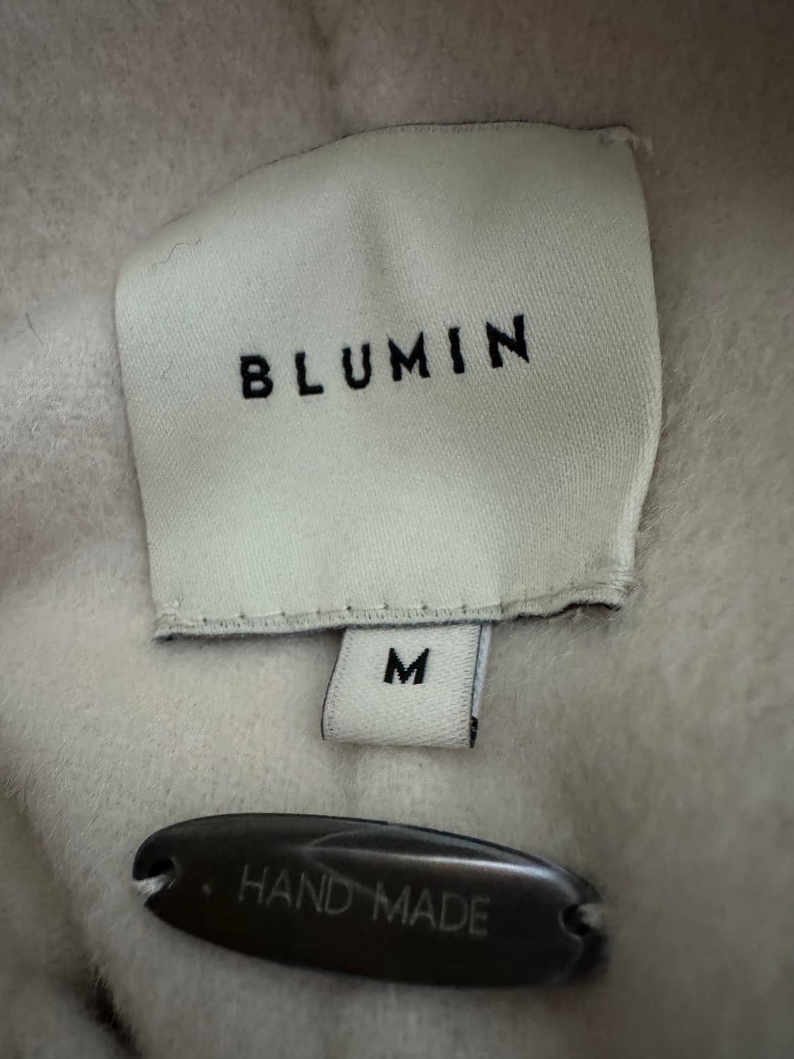 여성 블루민 Blumin 핸드메이드 캐시미어 혼방 벨티드 코트 상품이미지5