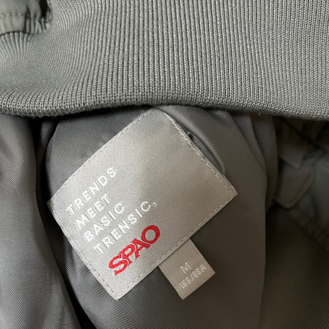 스파오 MA-1 후드 항공 점퍼 M/95 상품이미지9