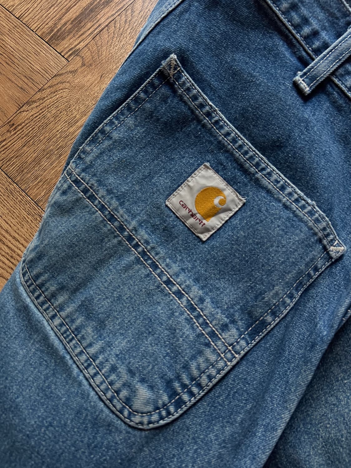 [29]칼하트 SIMPLE PANTS 싱글니 카펜터 데님 팬츠 상품이미지6