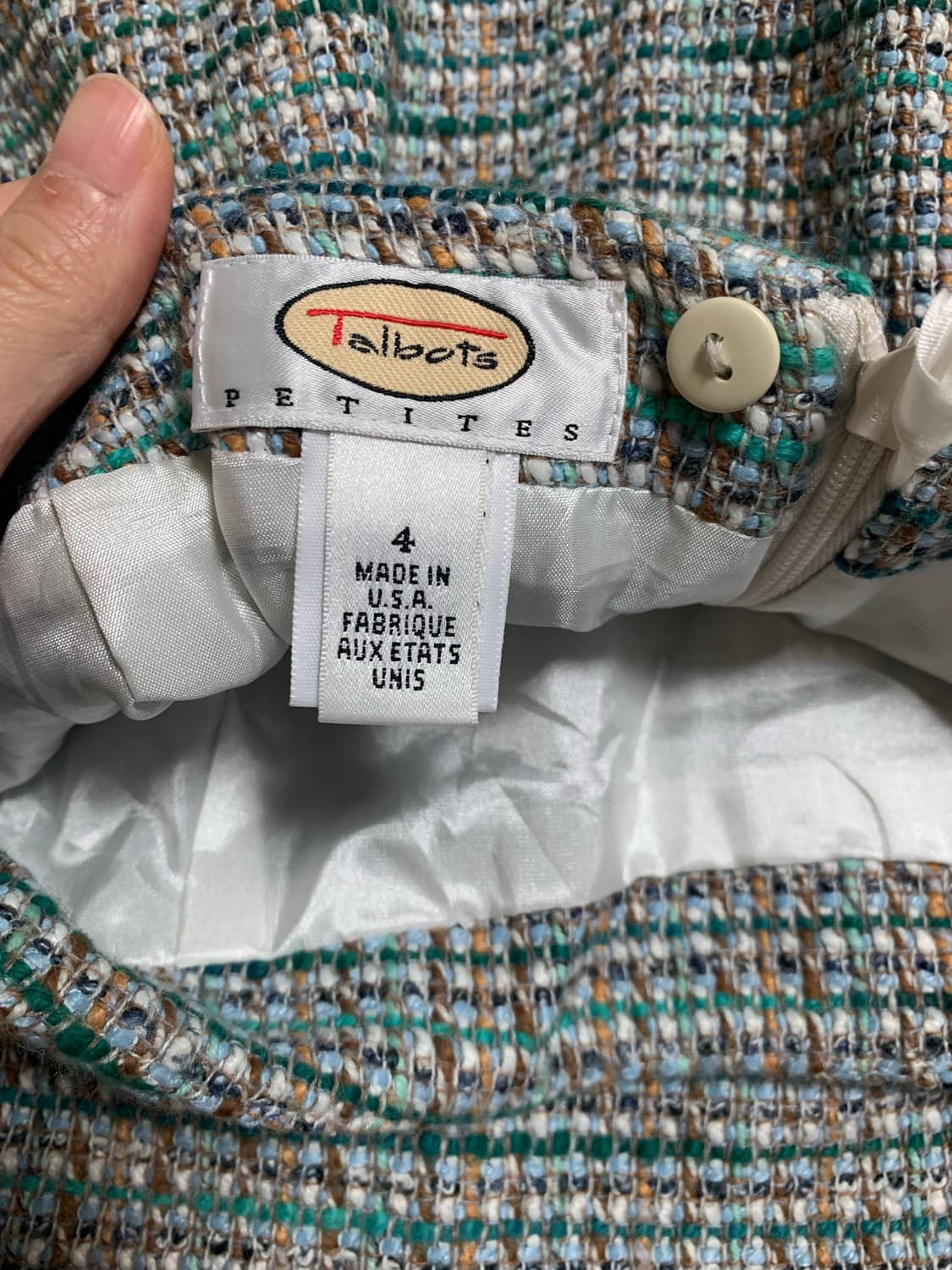 트위드 미디 스커트 상품이미지4