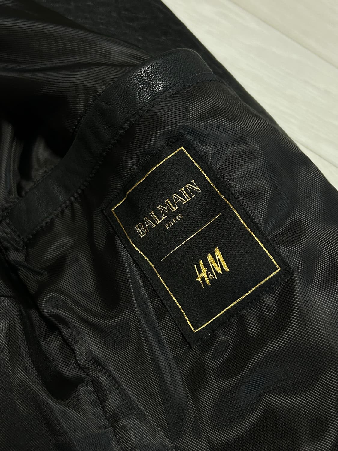 (최저가 매물)발망 H&M 라이더 재킷 (소가죽) s size 상품이미지5