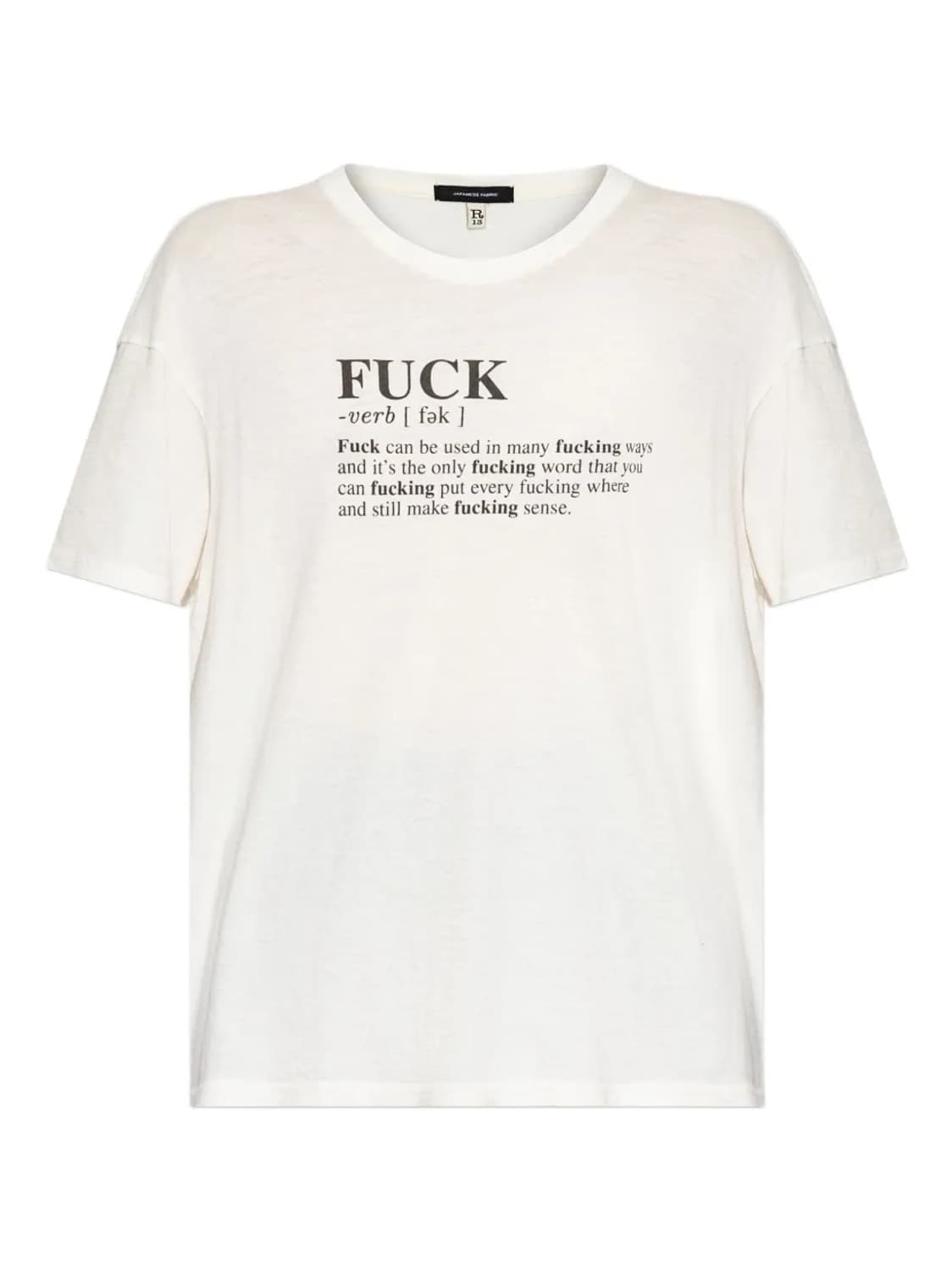 R13 FUCK 티셔츠 L사이즈 상품이미지1