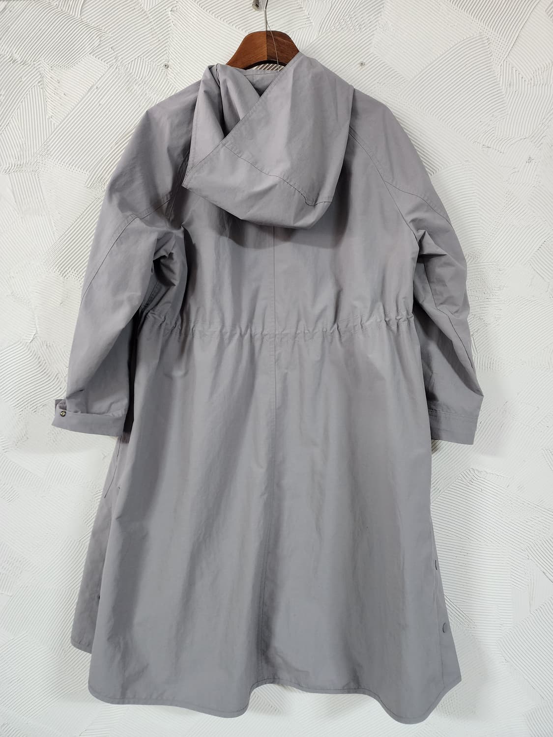 래트바이티 후드 롱 코트 그레이 여성용 상품이미지2