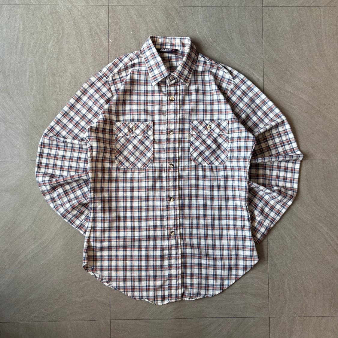 80년대 미국 생산 리바이스 정품 체크 셔츠 상품이미지1