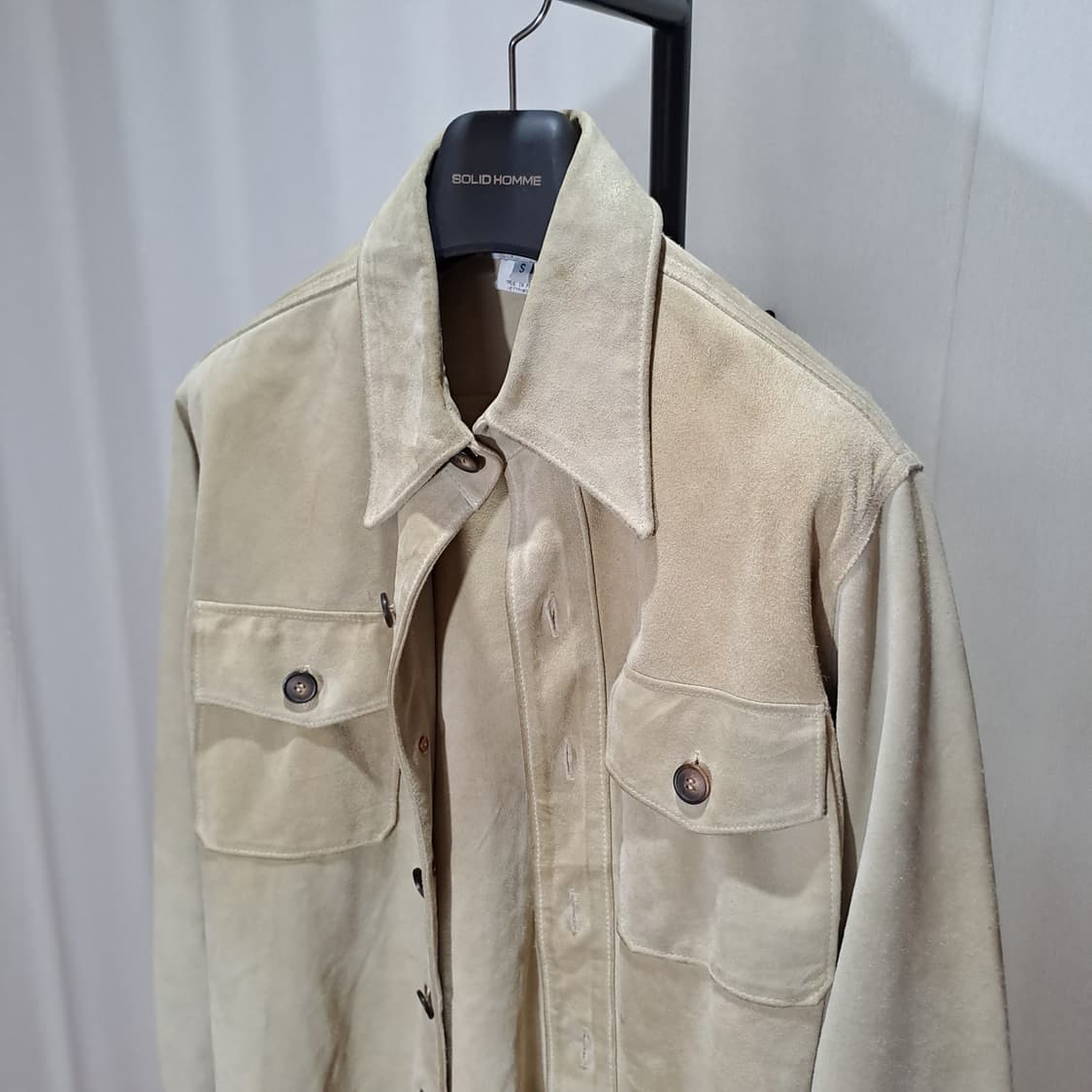 (택포) 메드 인 프랑스 REBELLE 스웨이드 아우터셔츠 M B744 상품이미지2