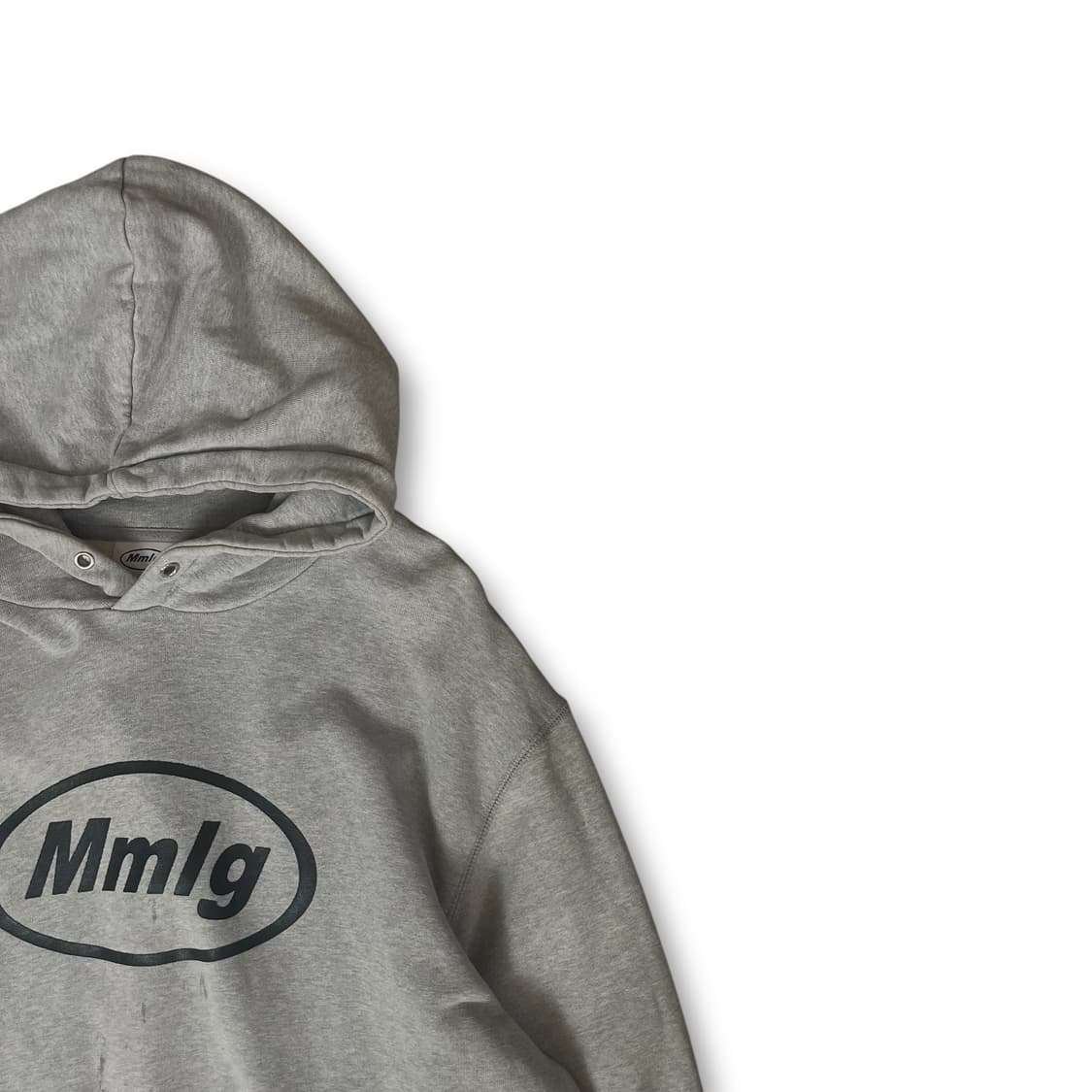 Mmlg 로고 프린팅 그레이 후드티 L 상품이미지2