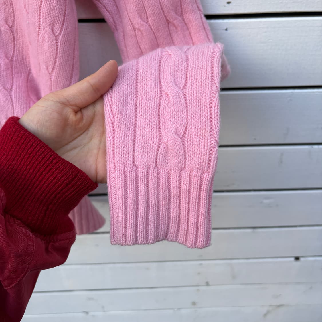 Polo 폴로 울 캐시미어 케이블 꽈배기 니트 상품이미지6