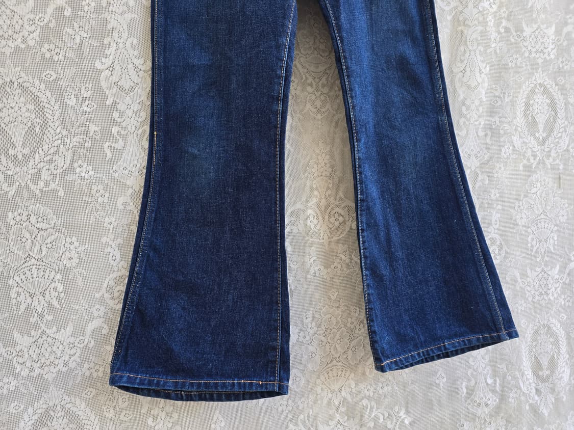 70s 빅존 벨바텀 인디고 데님 타론지퍼 상품이미지3