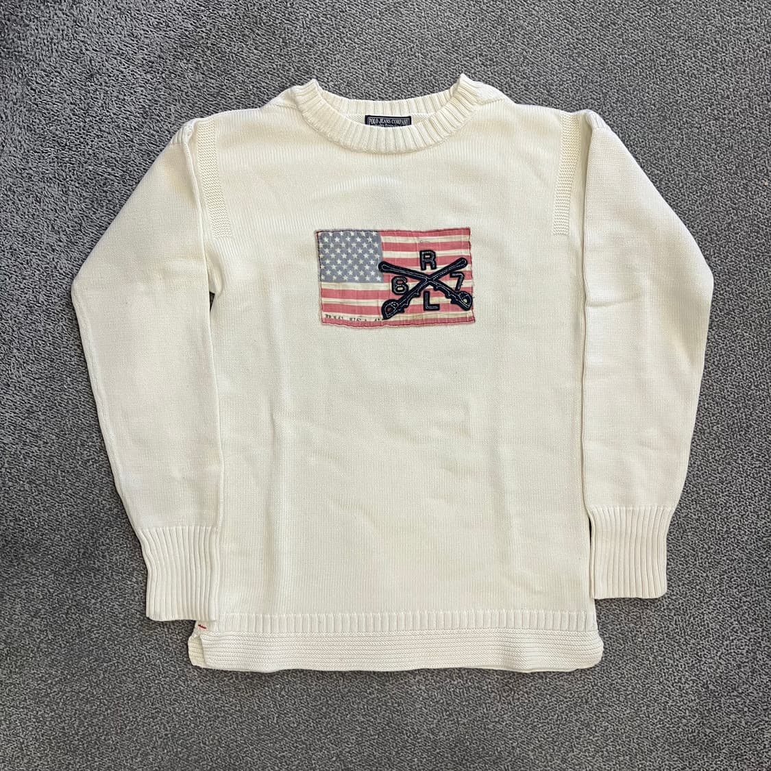 123 폴로 진스 성조기 니트 상품이미지2