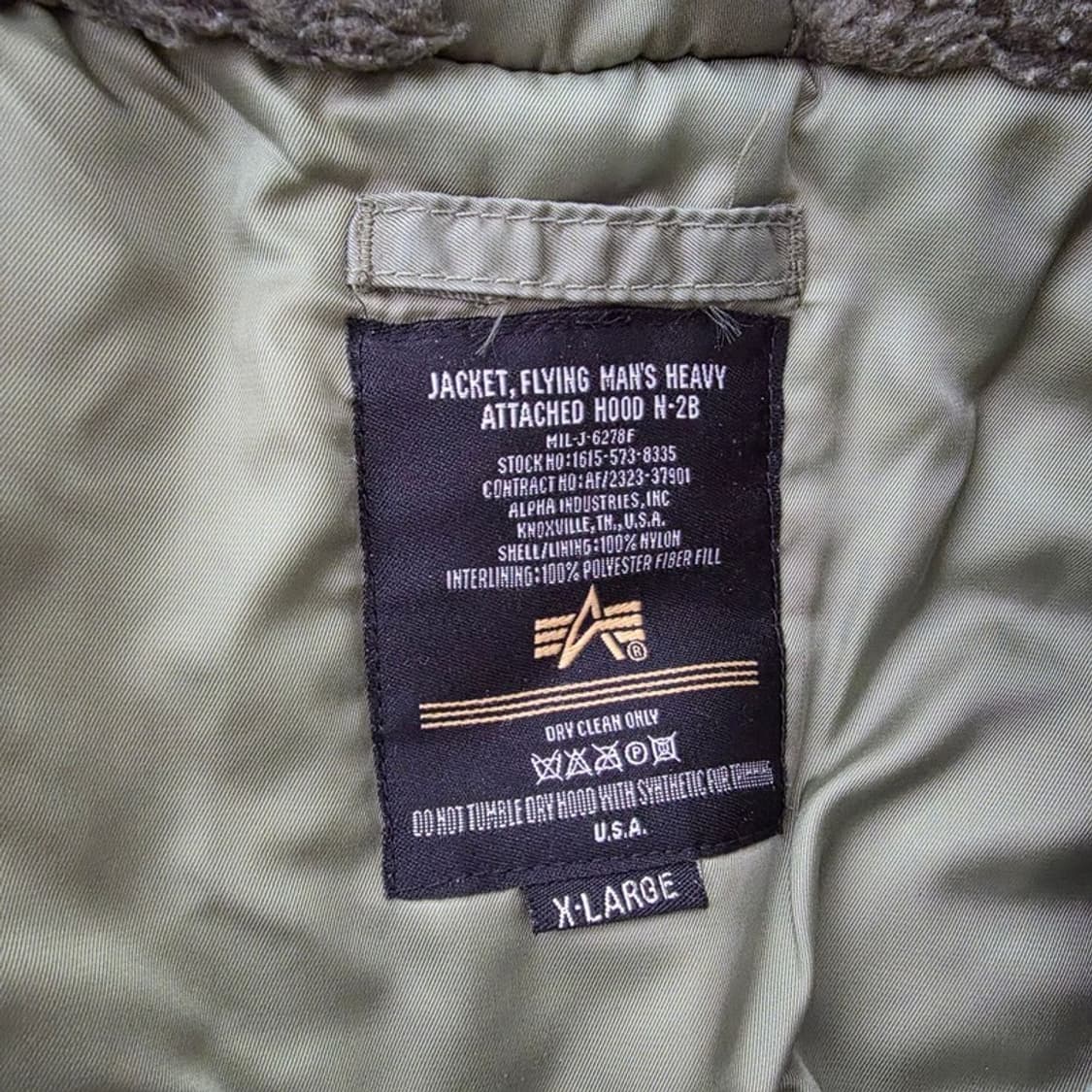 Alpha Industries N2B Heavy Flight Jacket 상품이미지6