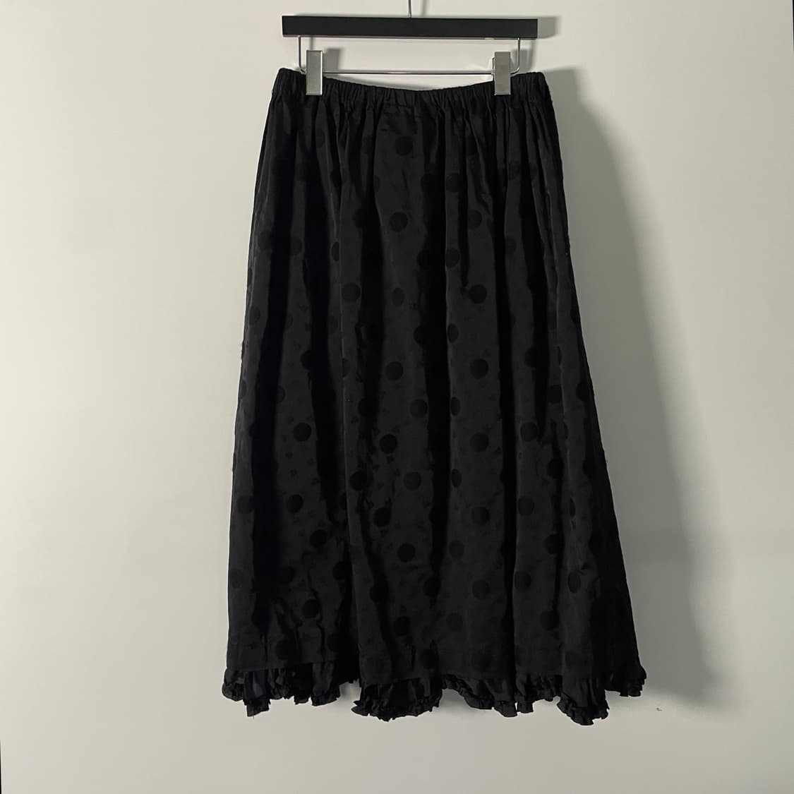 꼼데가르송 트리콧 우먼스 도트 셔링 롱 스커트 (onp.73)   상품이미지2