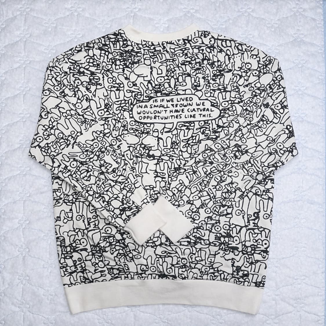 플레이 꼼데가르송 올오버 프린트 맨투맨 L 상품이미지2