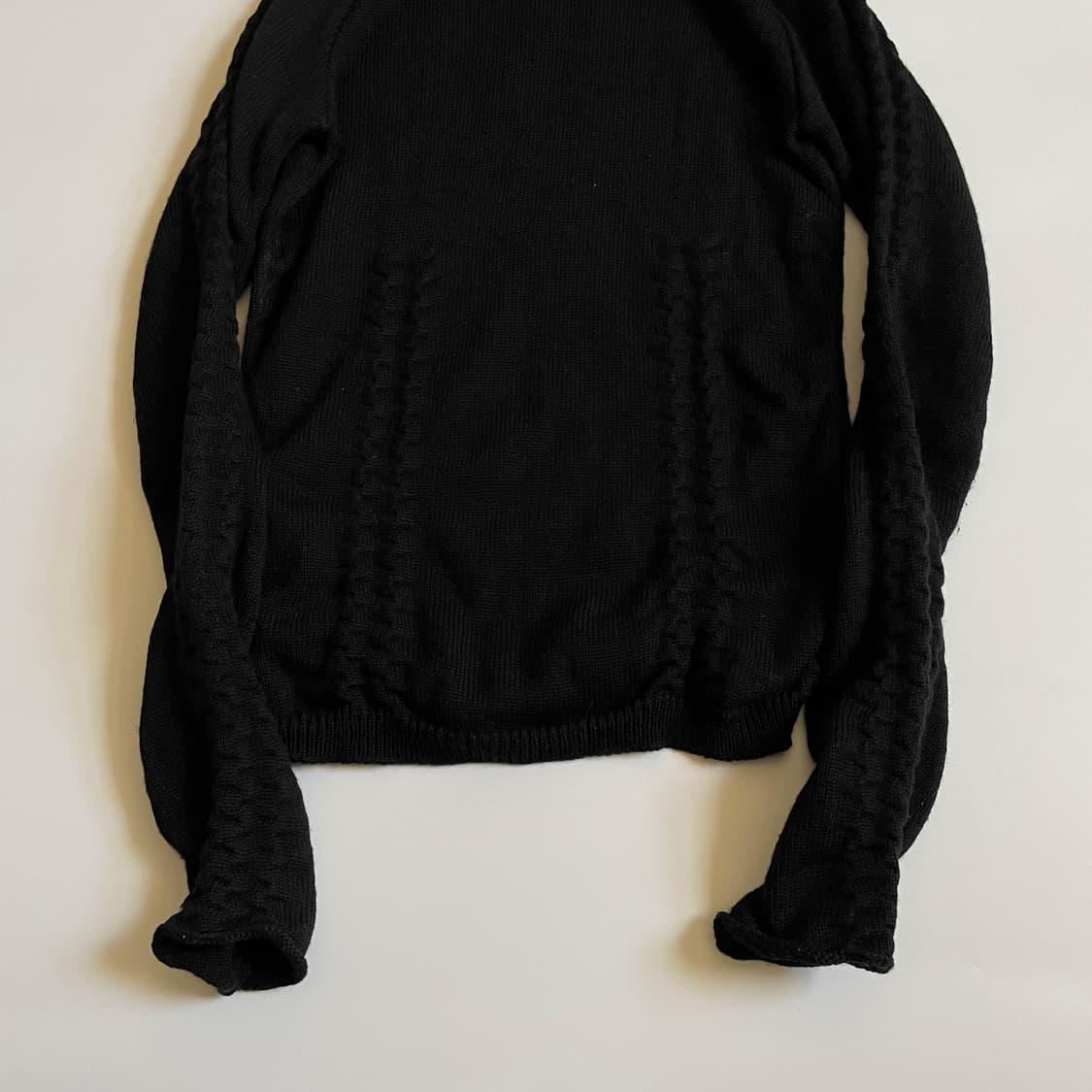 MIUMIU 케이블 터틀넥 블랙 38 상품이미지5