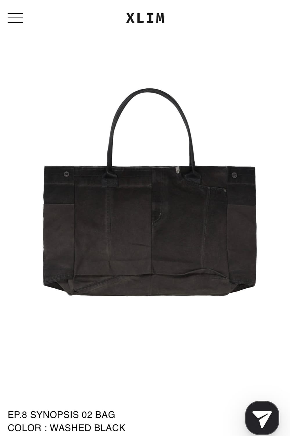 EP.8 SYNOPSIS 02 BAG WASHED BLACK 상품이미지3