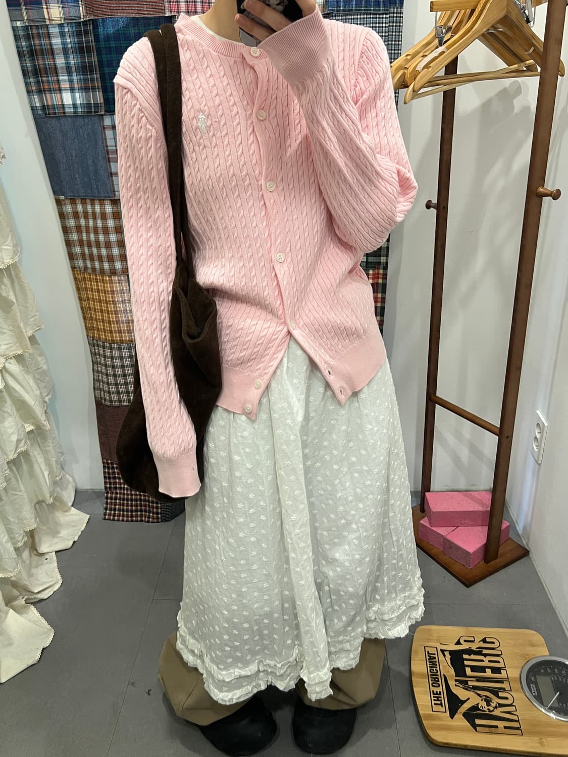 폴로 딸기우유 니트 가디건 상품이미지4