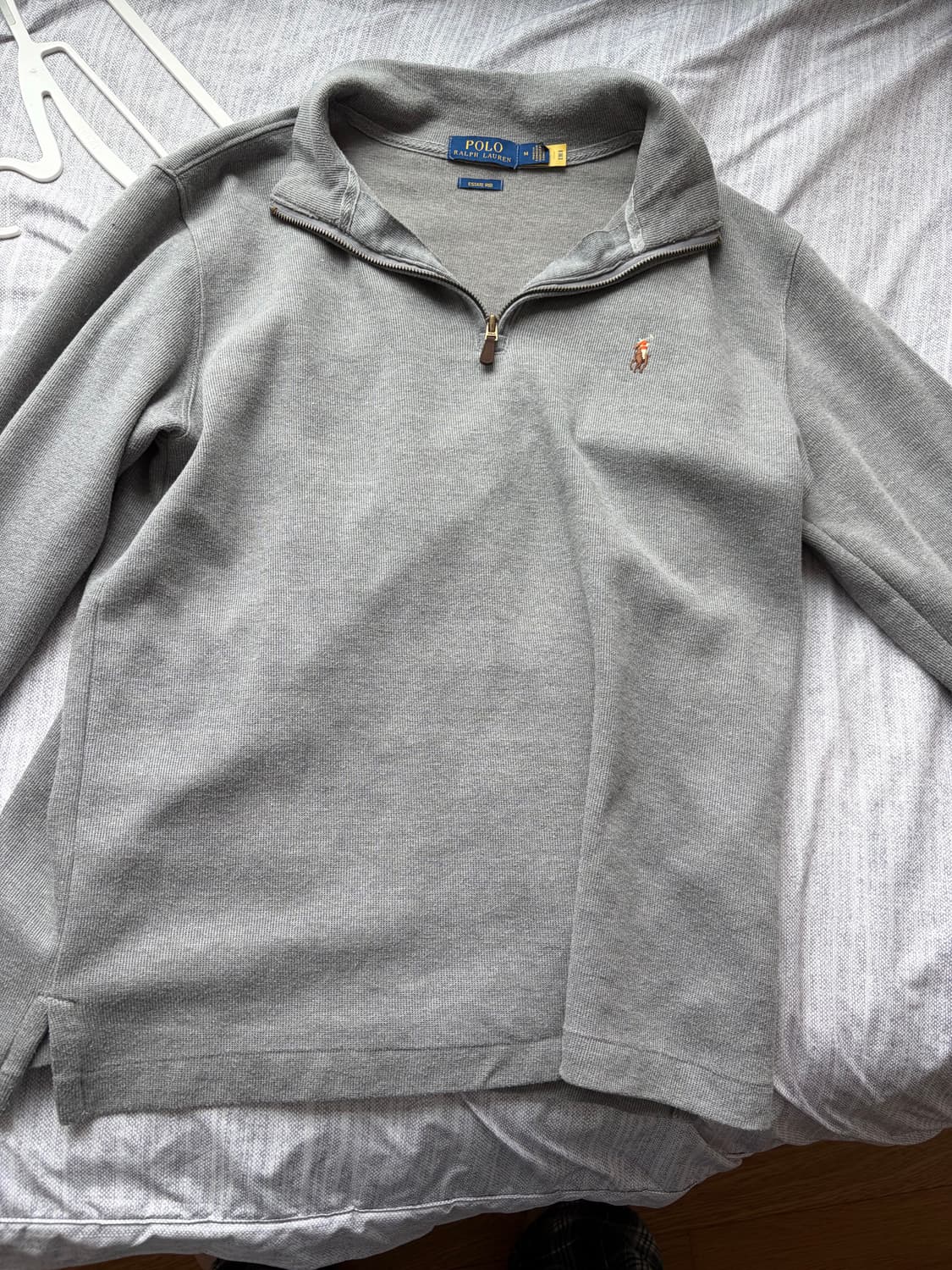 폴로 반집업 니트 그레이 상품이미지2