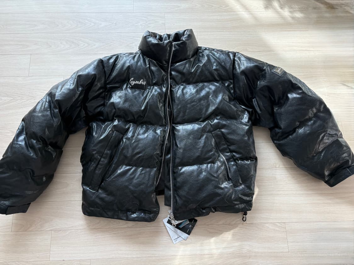 무신사 GBRO 짐브로 헤비레더 숏 패딩 블랙 L 상품이미지3