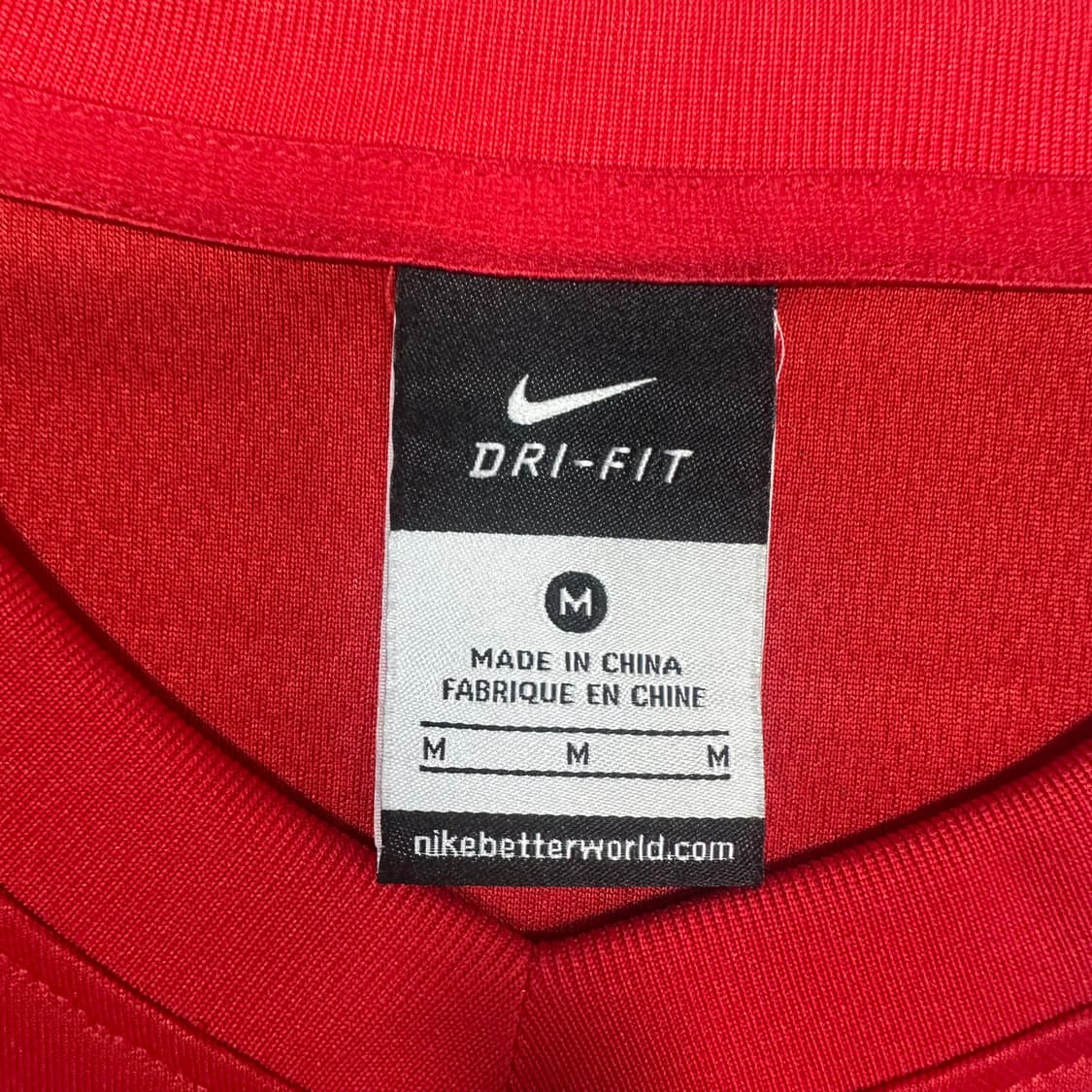 ✨ (바배) 나이키 7번 마킹 레드 기능성 롱슬리브 상품이미지3