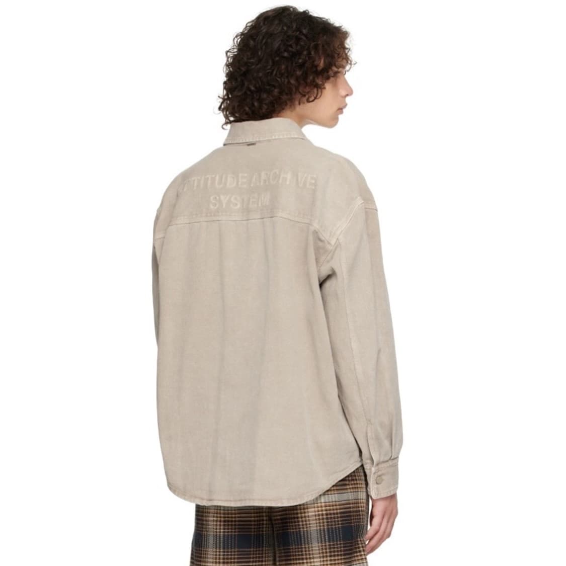 22fw 시스템옴므 백로고 데님 셔츠 상품이미지2