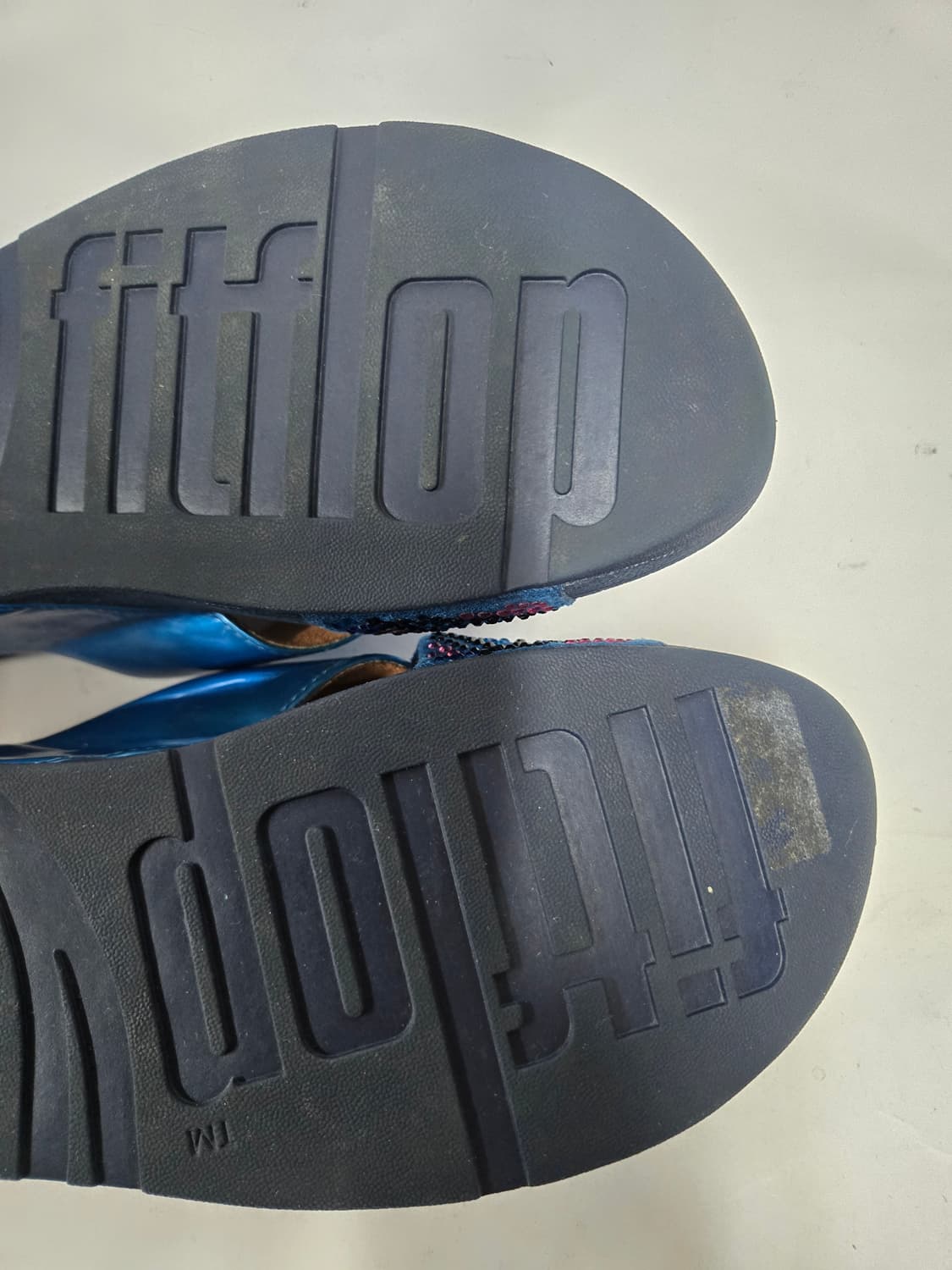 핏플랍 여성 샌들 블루 큐빅 장식 235mm 상품이미지7