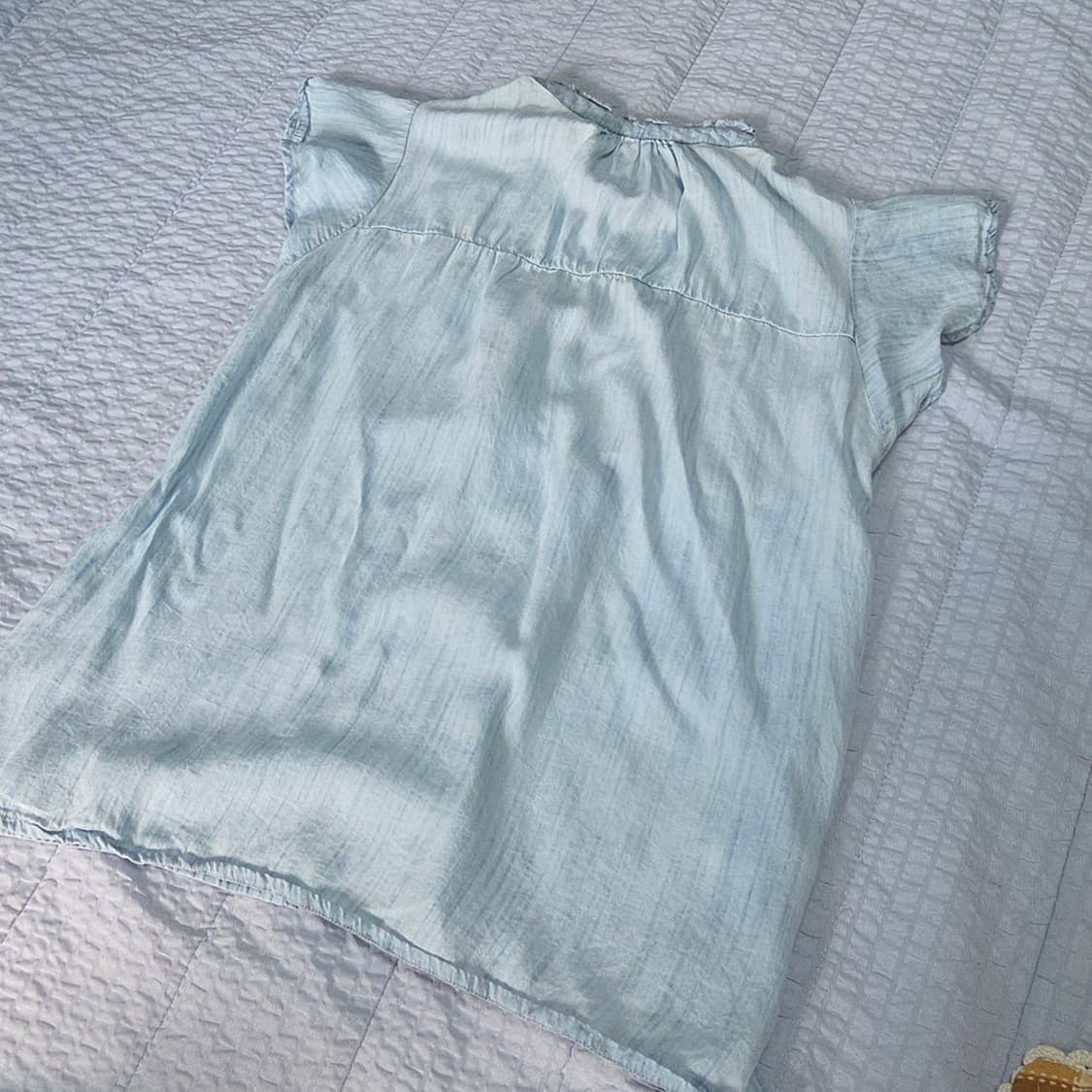 (마지막 할인) 빈티지 모리 소라색 블라우스 (치마 증정) 상품이미지2