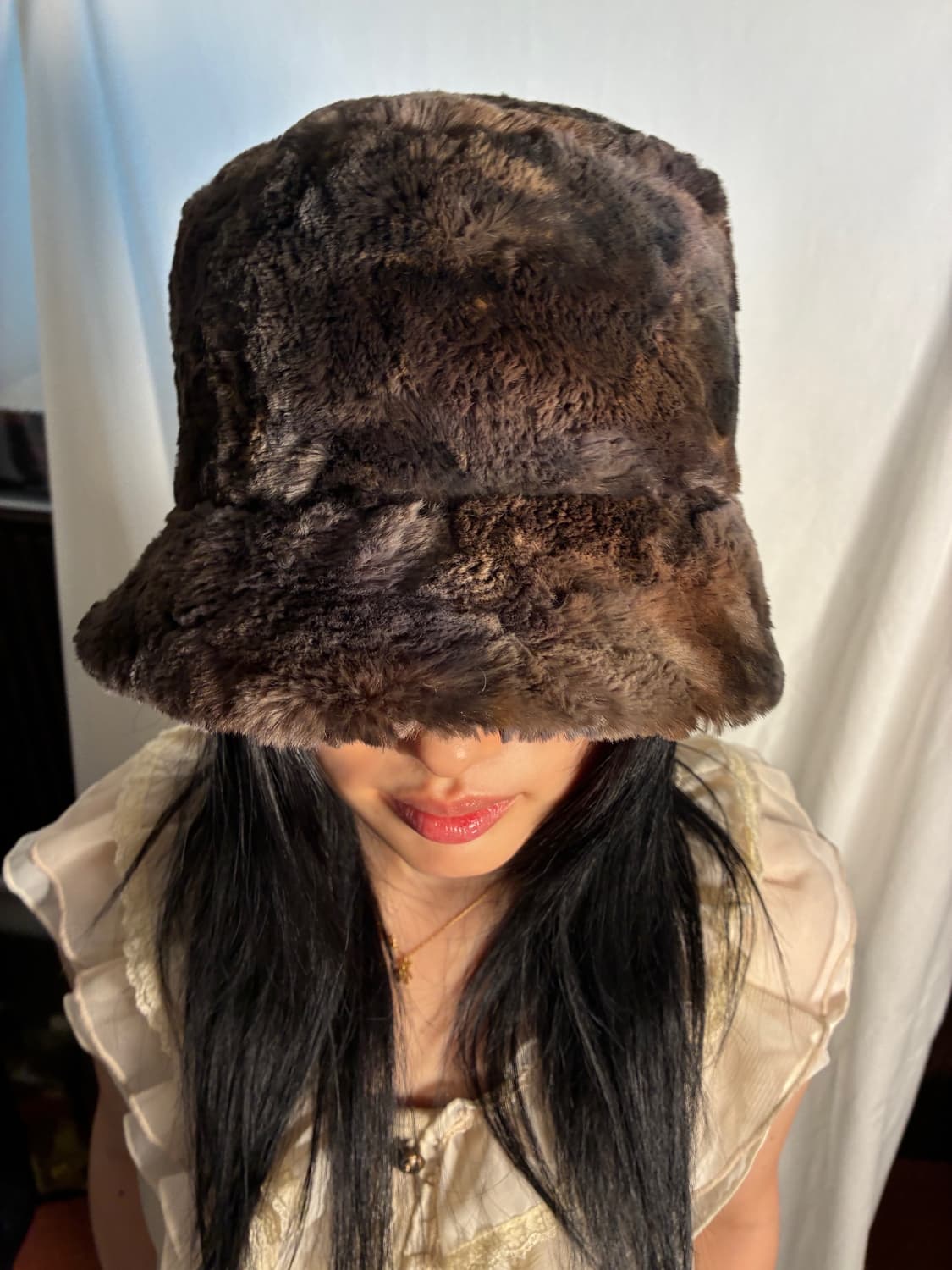 Mixed fur hat 상품이미지3
