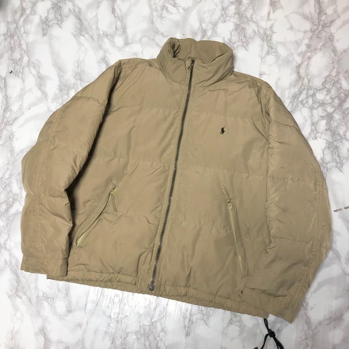 폴로 랄프로렌 푸퍼 패딩 자켓 베이지카멜 상품이미지1