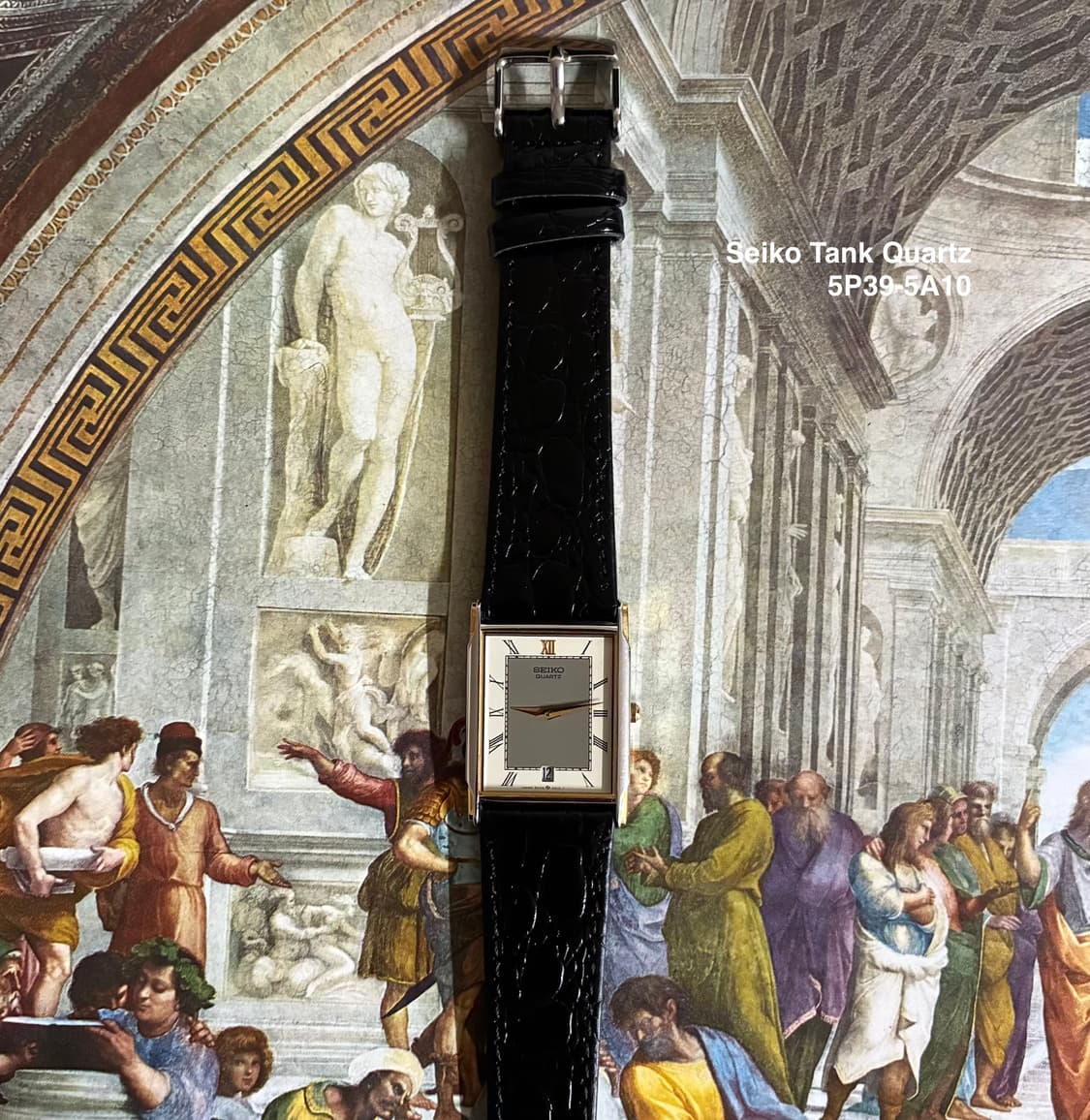 1986s Seiko Roman Tank Quartz 상품이미지4