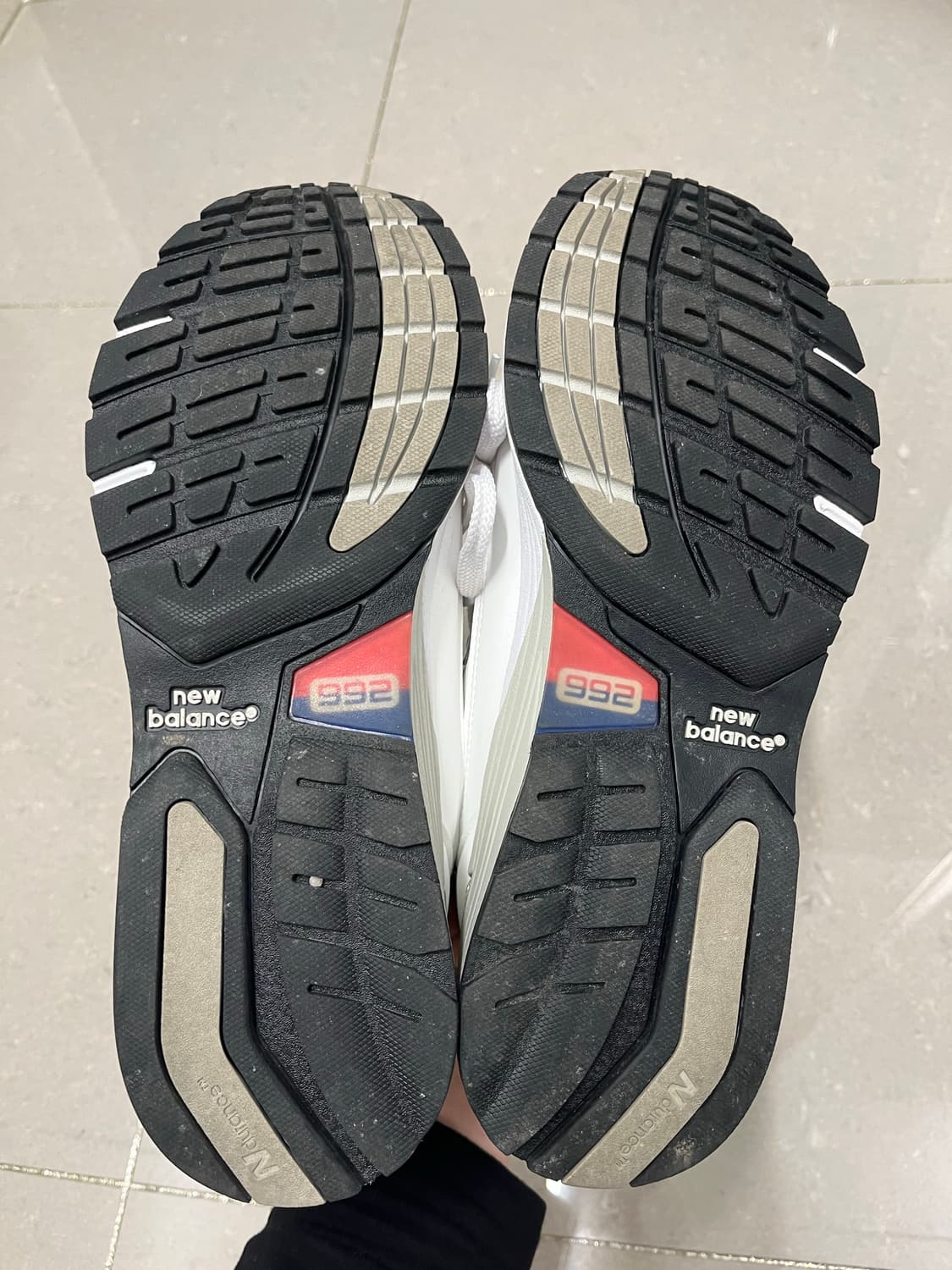 뉴발란스 992 메이드 인 USA 화이트 네이비 /270 상품이미지4