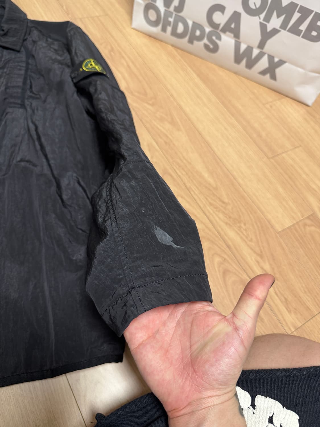 스톤아일랜드 18fw 나일론메탈 오버셔츠L 상품이미지4