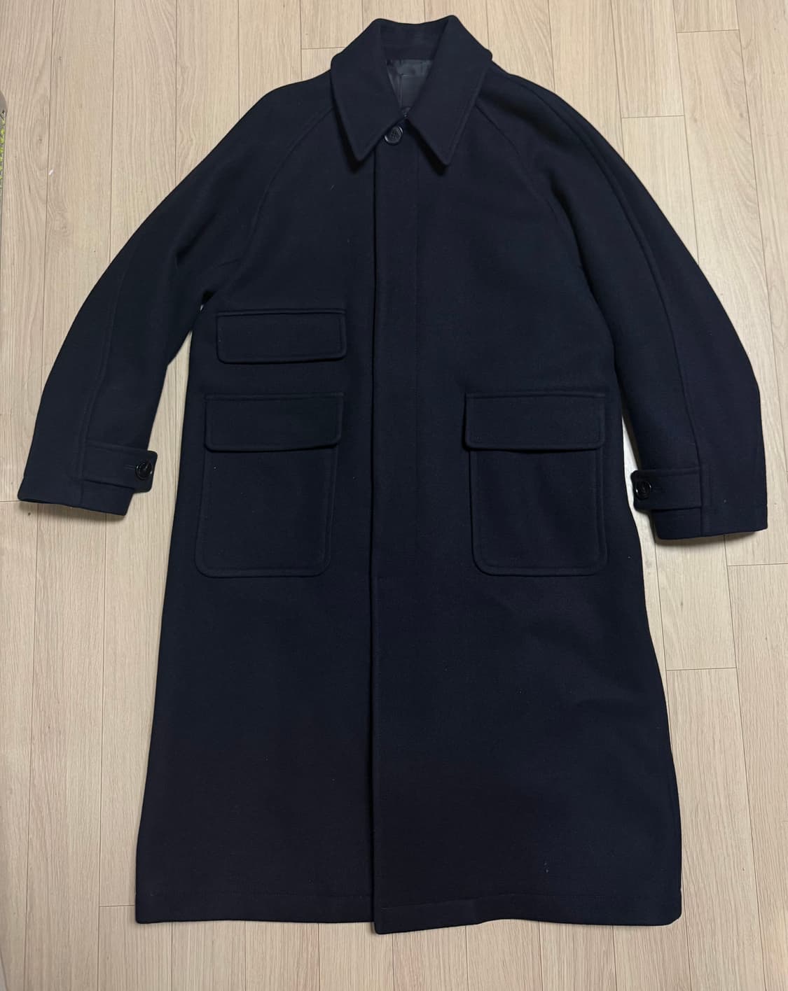 애프터프레이(AFTER PRAY) 발마칸 코트 네이비 L 상품이미지1