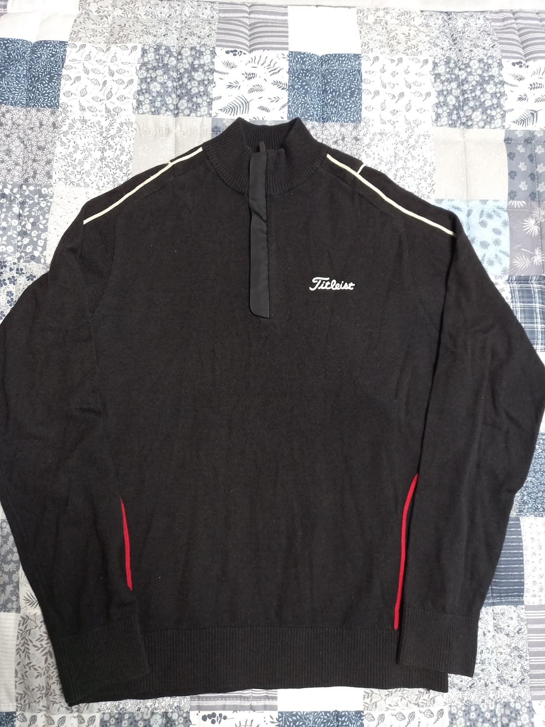 타이틀리스트 블랙 골프 니트 풀오버   L 상품이미지1
