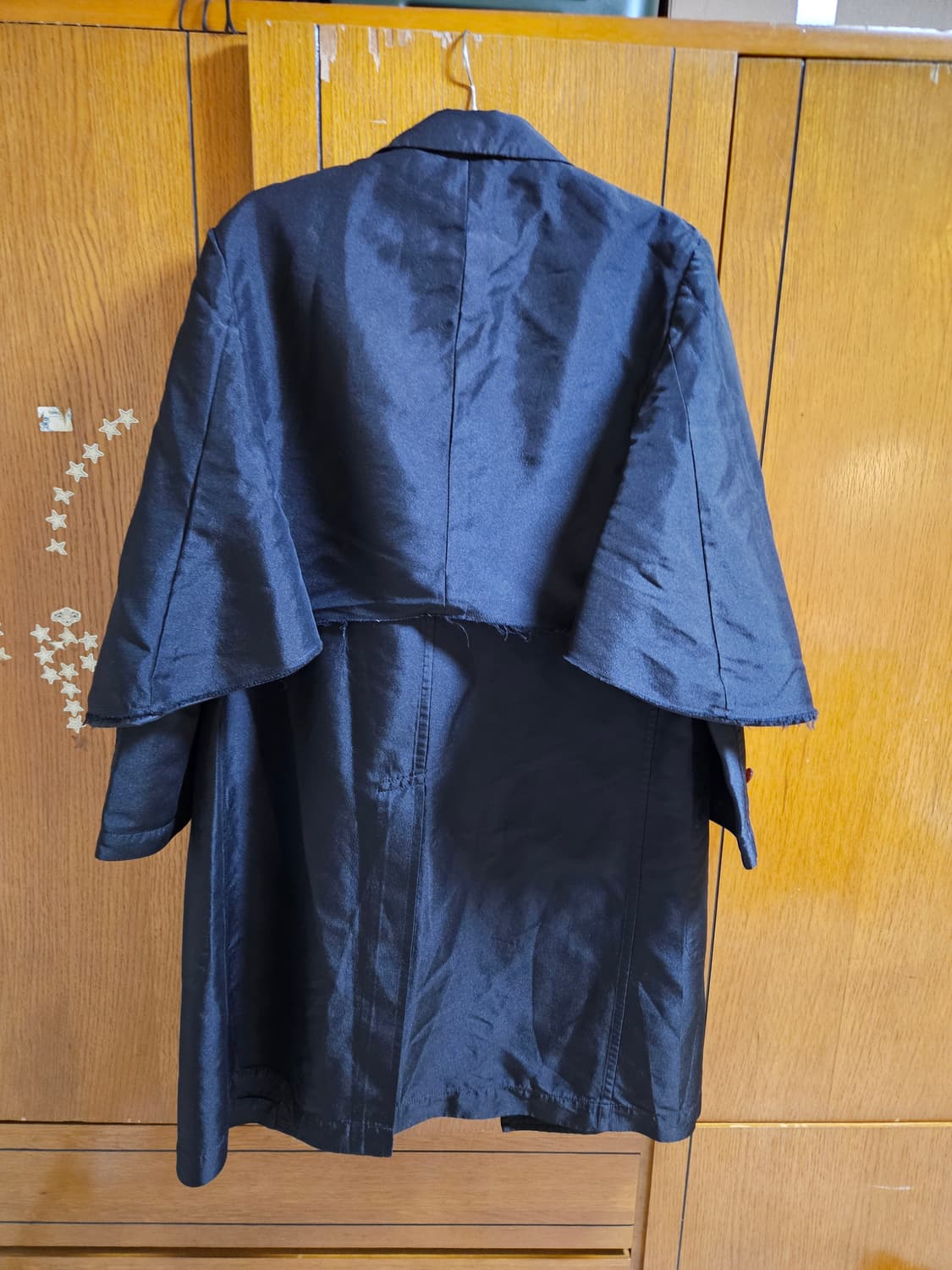 20AW 꼼데가르송 옴므플러스 케이프 코트 M 블랙 상품이미지2