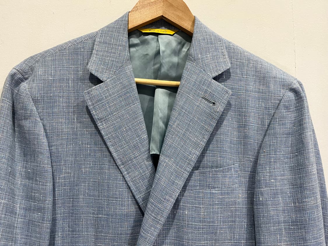 CANALI 남성 리넨 자켓 50R 블루 새제품 현대백화점 상품이미지3