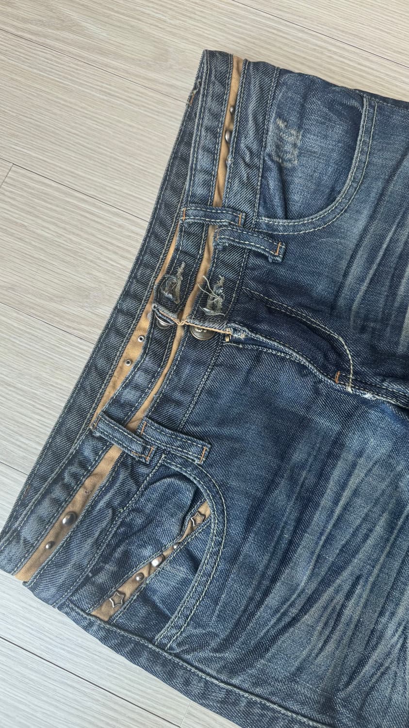 빈티지 부츠컷 웨스턴 데님 팬츠 상품이미지5