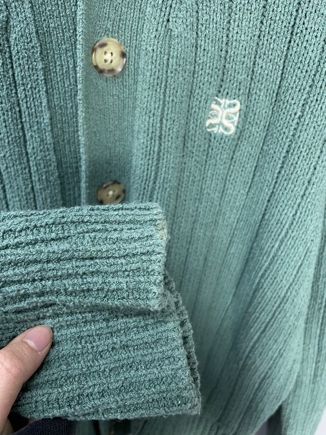 세터 세이지그린 부클 가디건 H1163 상품이미지6