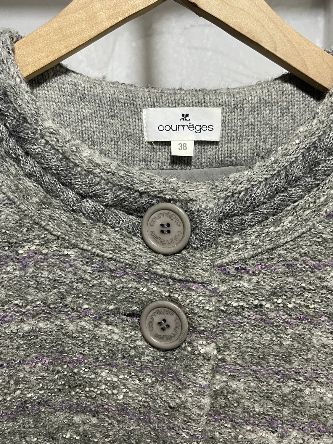 꾸레쥬 트위드 가디건 상품이미지2